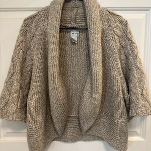 Chico's‎ Cozy Cable Knit Sweater - Beige size 2